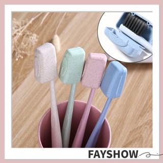 Fay 4/8 ชิ้น สุ่มสี ที่ครอบแปรงสีฟัน แบบพกพา บ้าน &amp; ที่อยู่อาศัย ห้องน้ํา กันฝุ่น ที่ใส่แปรง ฝาครอบ