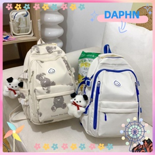 Daphs กระเป๋าเดินทาง กระเป๋านักเรียน น้ําหนักเบา จุของได้เยอะ สีพื้น แฟชั่นสําหรับผู้หญิง