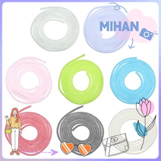 ☼Mihan☼ ปลอกหุ้มสายหูฟัง และสายชาร์จโทรศัพท์ แบบสปริง