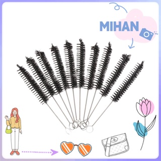 Mihan อุปกรณ์แปรงสแตนเลสด้ามจับเกลียวสําหรับทําความสะอาดขวดน้ํา 1/5ชิ้น