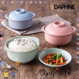 DAPHNE ชามก๋วยเตี๋ยวกึ่งสําเร็จรูป พร้อมฝาปิด ทําความสะอาดง่าย สําหรับนักเรียน