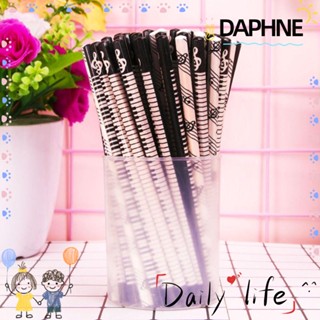 DAPHNE ดินสอ 2B เครื่องเขียน ลายตัวโน้ตดนตรี กราไฟท์ 175 มม. 12 ชิ้น