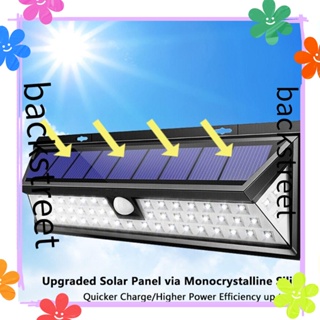 Backstreet โคมไฟ LED พลังงานแสงอาทิตย์ กันน้ํา มีโมชั่นเซนเซอร์ สําหรับติดตกแต่งสวนกลางแจ้ง