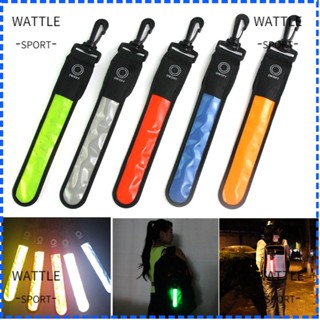 Wattle ปลอกแขนสะท้อนแสง LED เพื่อความปลอดภัย สําหรับวิ่งกลางคืน