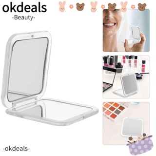 OKDEALS กระจกแต่งหน้าเรซิ่น ทรงสี่เหลี่ยม ขนาดเล็ก