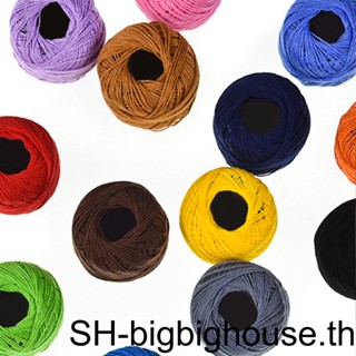 【Biho】ชุดด้ายถักโครเชต์ ผ้าพันคอ 16 ชิ้น ต่อชุด สุ่มสี