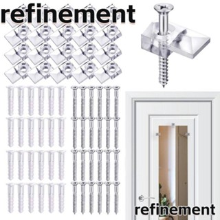 Refinement คลิปหนีบกระจกติดผนัง สําหรับเฟอร์นิเจอร์