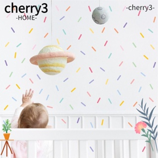 CHERRY3 สติกเกอร์ติดผนัง 10 แผ่น ผ้าปาเป้า ลอกออกได้ เป็นมิตรกับสิ่งแวดล้อม สําหรับตกแต่งบ้าน หน้าต่าง