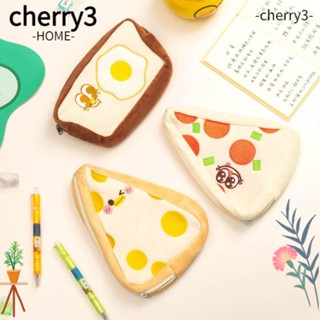 Cherry3 กระเป๋าเครื่องเขียน ปากกา ขนมปังปิ้ง พิซซ่า ของขวัญ สําหรับนักเรียน