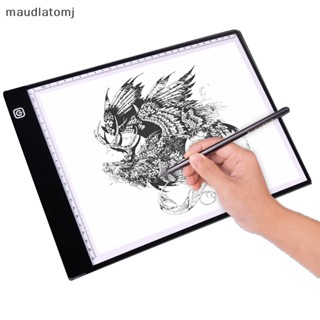 Maud แผ่นบอร์ดวาดภาพ ฉลุลาย A5 USB LED แบบบาง สําหรับศิลปิน