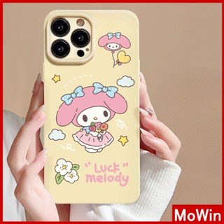 Mowin - เข้ากันได้สำหรับ เคสไอโฟน เคสไอโฟน11 เคส iphone 11 เคส iPhone เคสโทรศัพท์เจลลี่สีเหลืองฟิล์มนุ่ม TPU กันกระแทกเคสกล้องป้องกันตัวการ์ตูนน่ารักเข้ากันได้กับ iPhone 14 13 Pro max 12 11 xr xs max 7