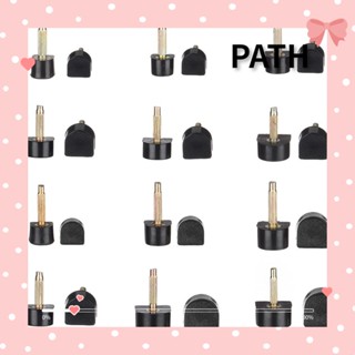 PATH 10 ชิ้น ทดแทน กริช รองเท้า สีดํา ซ่อม ตัวหยุด ส้นเท้า ป้องกัน ปลายส้นสูง ก๊อก