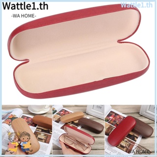 WTTLE กล่องใส่แว่นอ่านหนังสือ ผ้ากํามะหยี่ ลายไม้