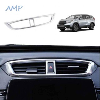 ⚡BABYCITY-TH⚡For Honda For CRV 2017-2022 Silver Steel Central Console Air Outlet Vent Trim⚡NEW 7