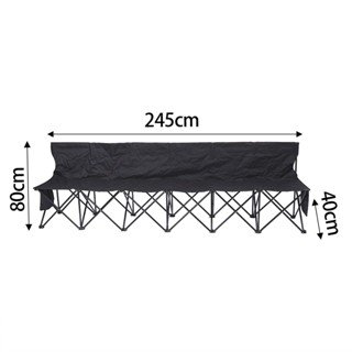[Tachiuwa21] เก้าอี้ชายหาด 6 คน พับได้ น้ําหนักเบา พร้อมพยุงหลัง 6 ที่นั่ง สําหรับเล่นเกมฟุตบอล สวนหลังบ้าน ปาร์ตี้