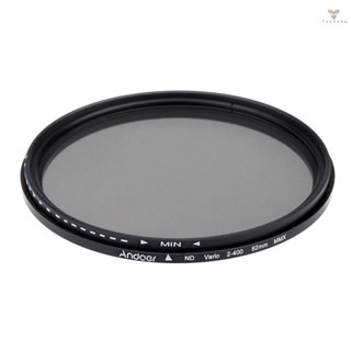 Fw Andoer 82mm ND Fader Neutral Density Adjustable ND2 to ND400 Variable Filter for   DSLR Camera