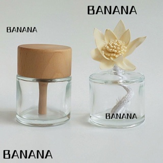 Banana1 ขวดแก้วเปล่า สําหรับใส่น้ําหอมอโรมา 50 มล. 2 ชิ้น