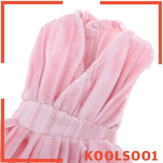 [Koolsoo1] ใหม่ ชุดเดรส คอวี สีชมพู สําหรับตุ๊กตา 29 ซม. 11.5 นิ้ว