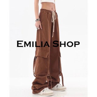 EMILIA SHOP  กางเกงขายาว กางเกงขายาวผู้หญิง สไตล์เกาหลี  Trendy ทันสมัย fashion สวย A90M04N 36Z230909