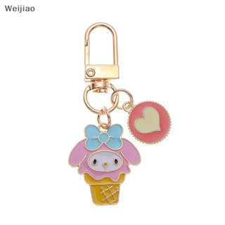 Weijiao% พวงกุญแจโลหะ จี้การ์ตูนอนิเมะ My Melody Purin Dog Cinnamoroll Kuromi Little Twin Star Kawaii น่ารัก สําหรับตกแต่งกระเป๋า