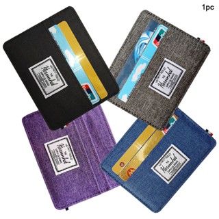 Oxford Cloth Compact Shopping Storage Organizer Solid Color Slim Wallet【COD】