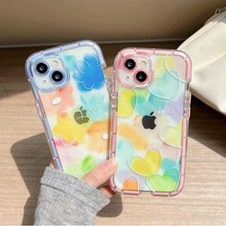 Baolongwish- เคสโทรศัพท์มือถือเรืองแสงในที่มืด ลายดอกไม้น่ารัก หลากสี สําหรับ iPhone Xr Xs Max ip Apple iPhone 11 12 13 14 15 Pro Max 14 15 Plus