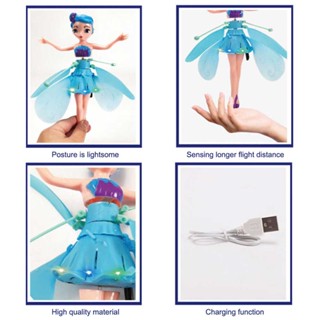 Flying Fairy Princess Dolls Magic Xmas Gift Infrared Induction Control Toy