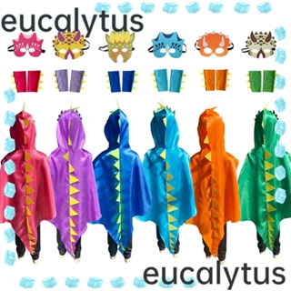 Eucalytus1 ผ้าคลุมคอสเพลย์ไดโนเสาร์ สําหรับเด็กผู้ชาย และผู้หญิง