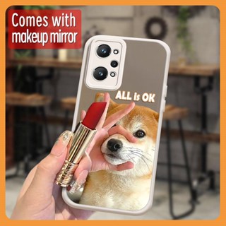 tulip Liquid silicone Phone Case For OPPO Realme GT Neo2 5G/GT2/Q5 Pro/GT NEO3T Makeup mirror lovely literature interest