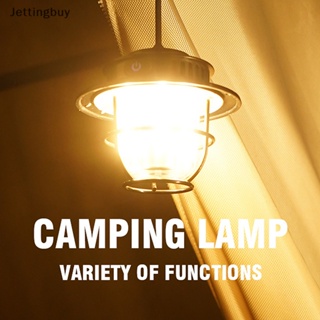 [Jettingbuy] โคมไฟ Led แบบพกพา ชาร์จไฟได้ สําหรับตั้งแคมป์กลางแจ้ง พร้อมส่ง