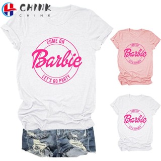 Chink เสื้อยืดลําลอง ผ้าฝ้าย แขนสั้น คอกลม พิมพ์ลาย Bachelorette สําหรับตุ๊กตาบาร์บี้