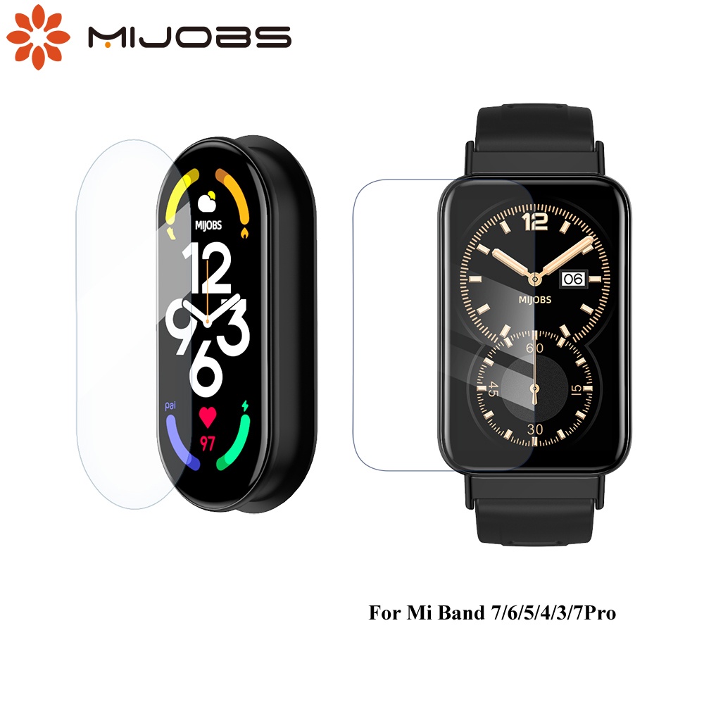 ฟิล์มกันรอยหน้าจอ นิ่ม แบบใส สําหรับ Mi Band 7 Mi Band 6 5 Miband 4 3 Xiaomi Smart Mi Band 7 Pro 1 ช