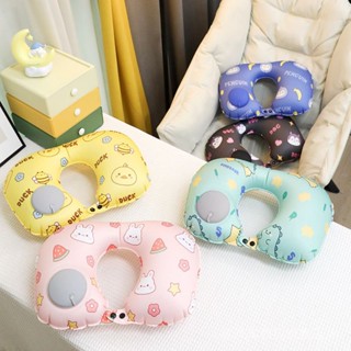 Inflatable U-shaped pillow press travel pillow cartoon inflatable pillow outdoor portable neck pillow nap artifact sleeping pillow KPZI