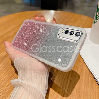 เคสโทรศัพท์มือถือ ซิลิโคนนิ่ม TPU ใส กันกระแทก แต่งกลิตเตอร์ ระยิบระยับ สําหรับ Vivo Y20 s Y20s Y20i Y20t Y20a Y12s Y12a Y 20 Y 12s Y 12a 2021