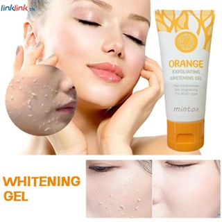 Mintox Orange Exfoliating Whitening Gel Body Scrub เจลผลัดเซลล์ผิวหน้า Peeling Gel Moisturizing Whitening Cleaner Acne Blackhead Cream Linklink