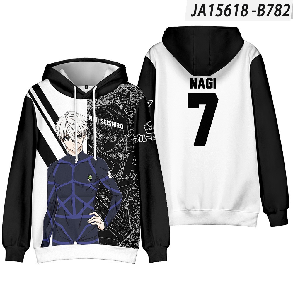 เด็กน่ารัก BLUE LOCK Hoodie เสื้อแขนยาว Casual Unisex เสื้อกันหนาวแฟชั่นการพิมพ์กราฟิก Hoody