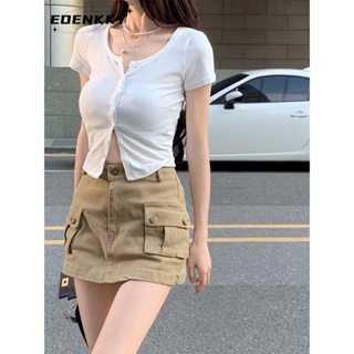 EOENKKY  กระโปรง กระโปรงยีนส์ กระโปรงกางเกง 2023 NEW Style 073124 Trendy Comfortable Chic ทันสมัย A93M0Z6 36Z230909