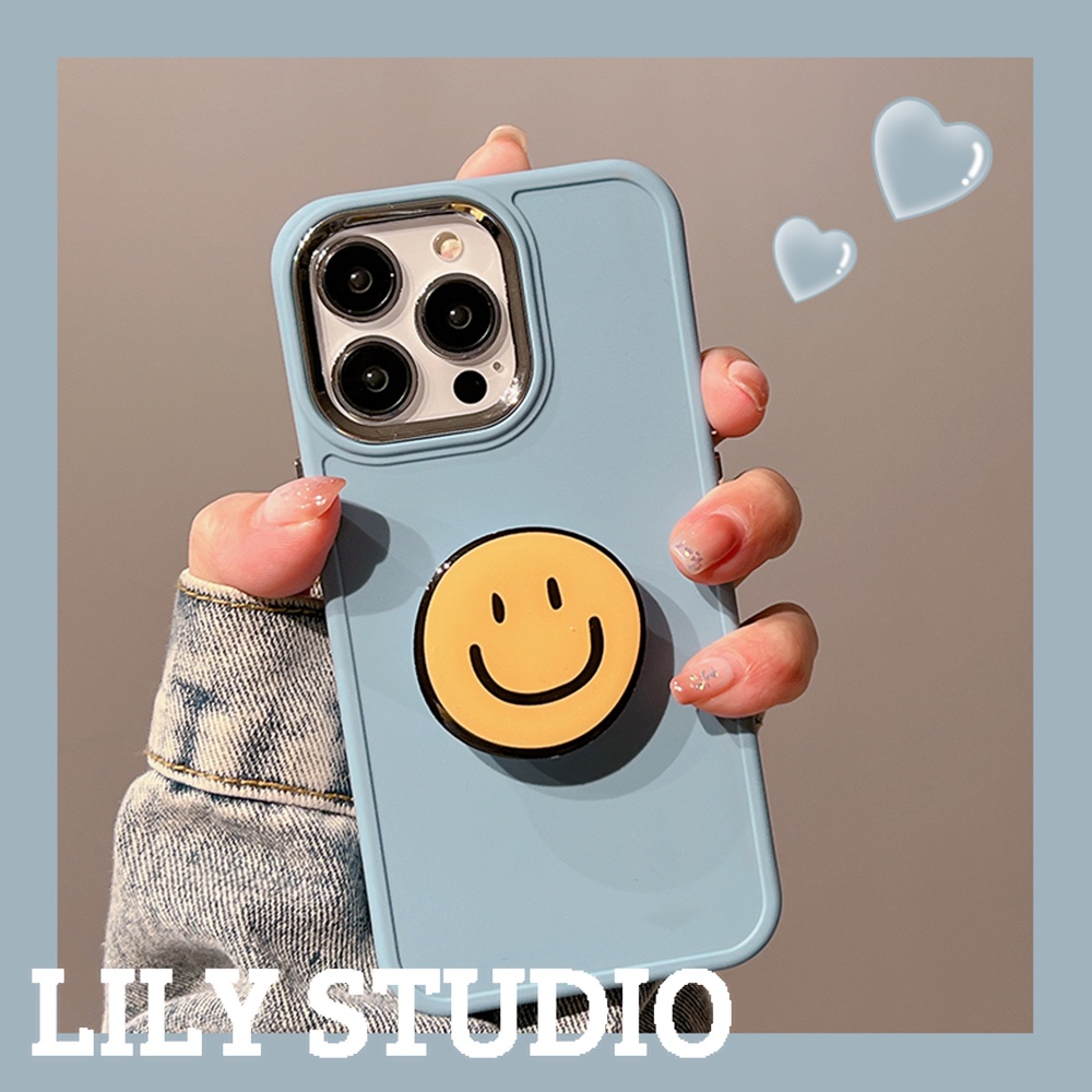 เคสโทรศัพท์มือถือ TPU แบบนิ่ม ลายหน้ายิ้ม มีป็อบอัพ สําหรับ IPhone 11 15 14 Pro Max 13 Pro Max 12 IPhone X XS XR XS Max IPhone 7 8 Plus