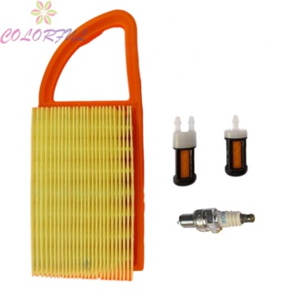 【COLORFUL】Air Fuel Filter Spark Plug Tune-Up Kit For Stihl BR500 BR550/BR600 Backpack Blow