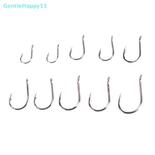 Gentlehappy 100 ชิ้น / ล็อต ตะขอตกปลา เหล็กคาร์บอน เหยื่อหนาม ตะขอตกปลา สเตนเลส
 .