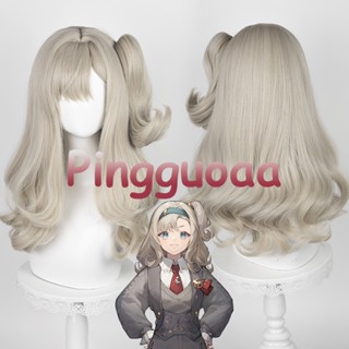 【Manmei】Reverse:1999 Matilda Bouanich Cosplay Wig 55cm Long Gray Golden Curly Hair Heat Resistant Synthetic Wigs