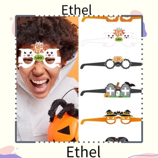 Ethel1 แว่นตา รูปค้างคาว ฟักทอง พร็อพถ่ายรูป สําหรับปาร์ตี้ฮาโลวีน 6 ชิ้น