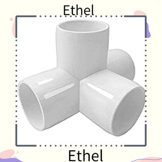 Ethel1 ข้อต่อท่อ PVC 4 ทาง สีขาว 1 นิ้ว ใช้ซ้ําได้ 10 ชิ้น