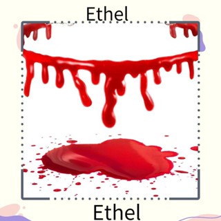 Ethel1 สร้อยคอหยดเลือด สีแดง แฟชั่น สําหรับปาร์ตี้ 5 ชิ้น