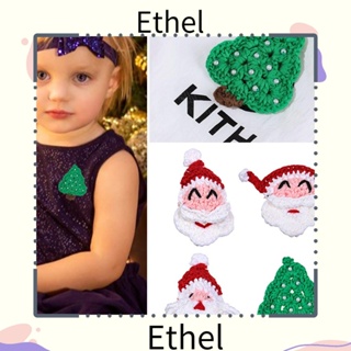 Ethel1 สติกเกอร์ผ้า DIY หมวกซานตาคลอส รองเท้า สําหรับเสื้อผ้า