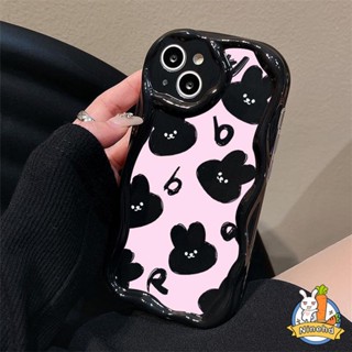 เคสซิลิโคนนิ่ม ลายกระต่ายน่ารัก ขอบหยัก กันกระแทก สําหรับ Infinix Hot 30i 30 20i 20 12 9 8 Play Lite Note 12 Pro Turbo G96 Smart 7 6 5 Plus