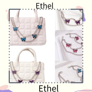 Ethel1 สายโซ่สองชั้น ลายผีเสื้อ แบบเปลี่ยน สําหรับกระเป๋าถือ 2 ชิ้น