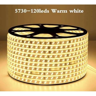ไฟสายยาง Strip รุ่นใหม่ 5730 ไฟท่อกันน้ำ ไฟตกแต่ง 120LED/เมตร40M 50M 100M 220V ต่อไฟบ้าน ขนาด10mm พร้อมหัวจ่าย