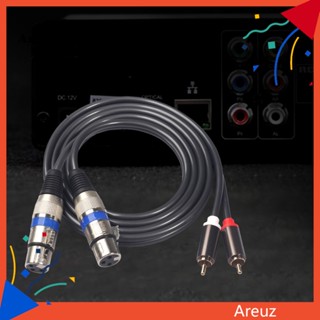 Are อะแดปเตอร์สายเคเบิลสัญญาณเสียง RCA ตัวผู้ เป็น XLR ตัวเมีย แบบคู่ 15 เมตร สําหรับไมโครโฟน เครื่องมิกเซอร์ หูฟัง เครื่องขยายเสียง