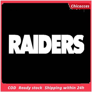 Chicacces สติกเกอร์สะท้อนแสง PET ลายตัวอักษร Raiders สําหรับติดตกแต่งรถยนต์ รถบรรทุก SUV